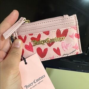 Juicy Couture Pink Heart Key & Card Holder